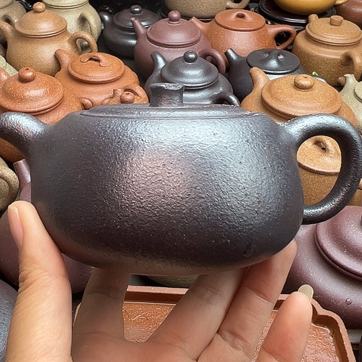 金***辰紫砂茶壶石黄瑕疵