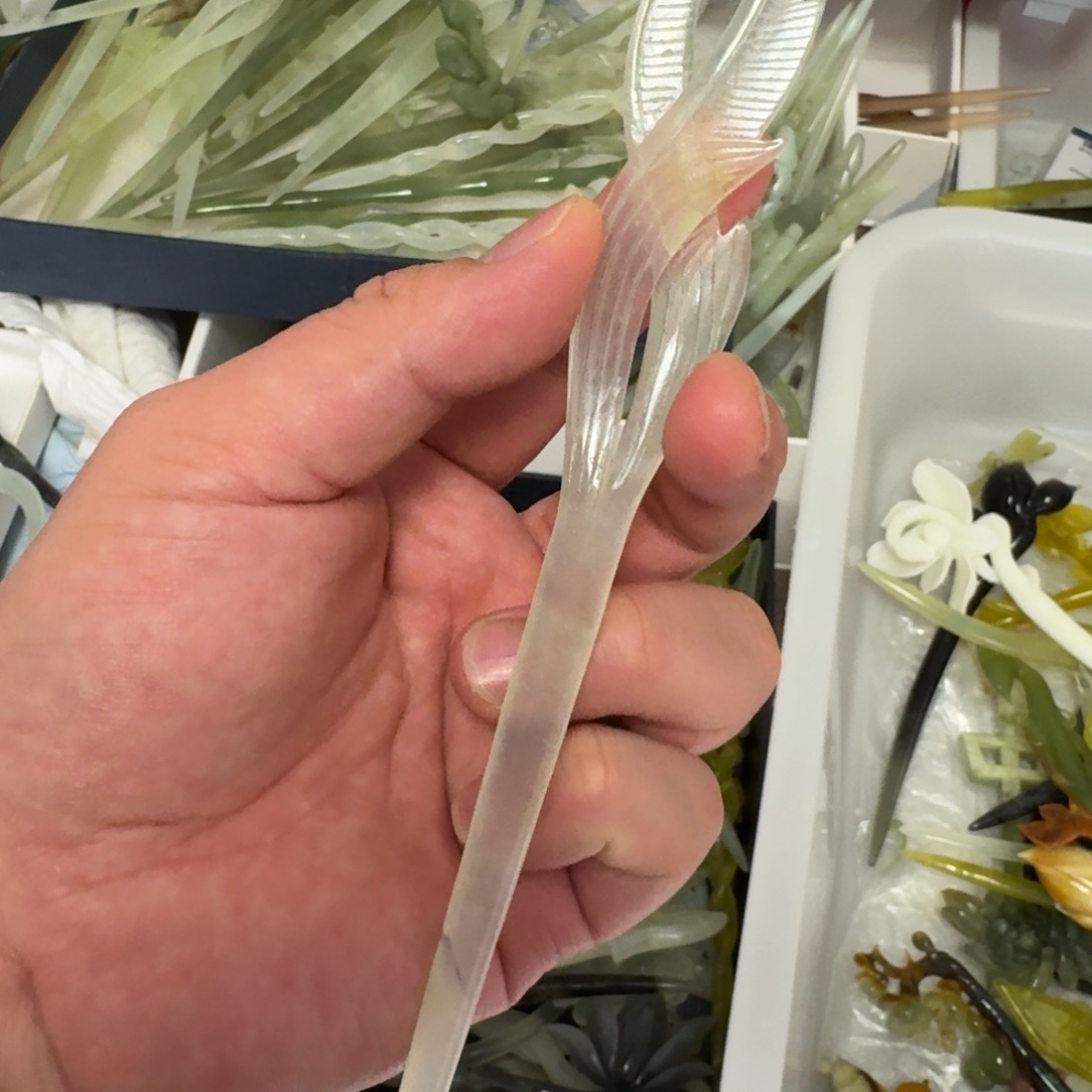 岫玉发簪未镶嵌明君玉簪就是好看