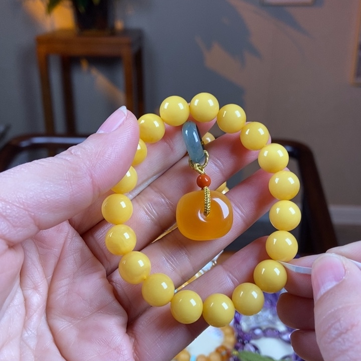 琥珀手链未镶嵌涛蜜蜡手串10