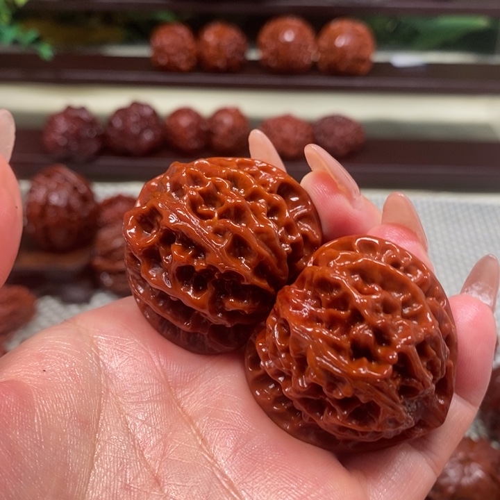 三***木文玩核桃把件苹果