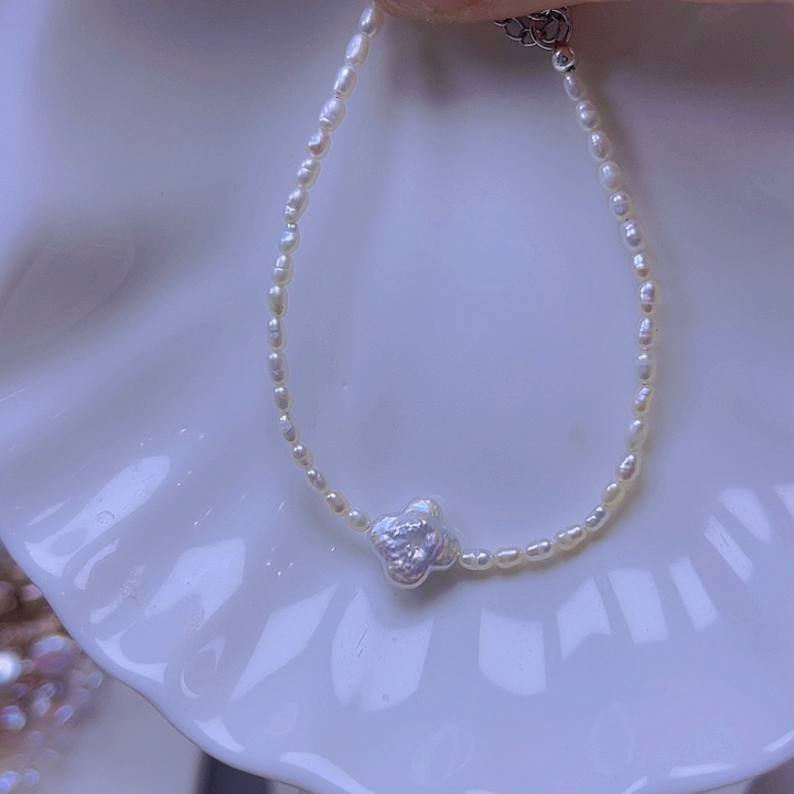 淡水珍珠手绳合金