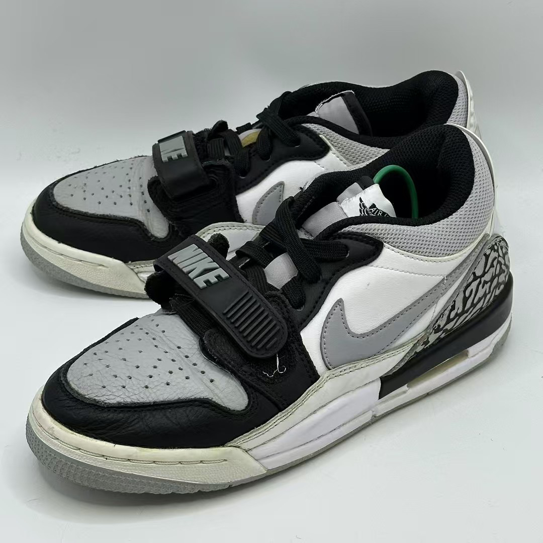 36.5码/ Jordan Legacy 312 低帮篮球鞋 白黑 cd9054