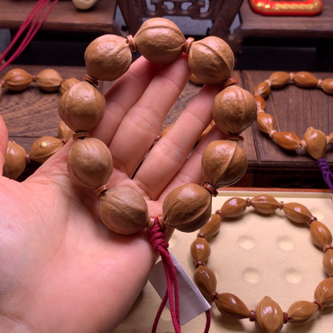 橄榄核手串/手链溜*猫梅林铁核22/27