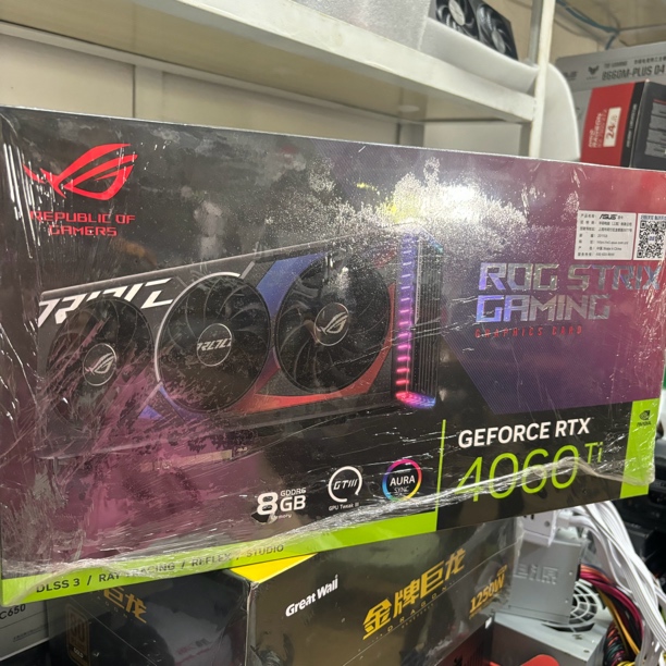 95新 ASUS/华硕 华硕猛禽4060TI 原码原盒24年9月