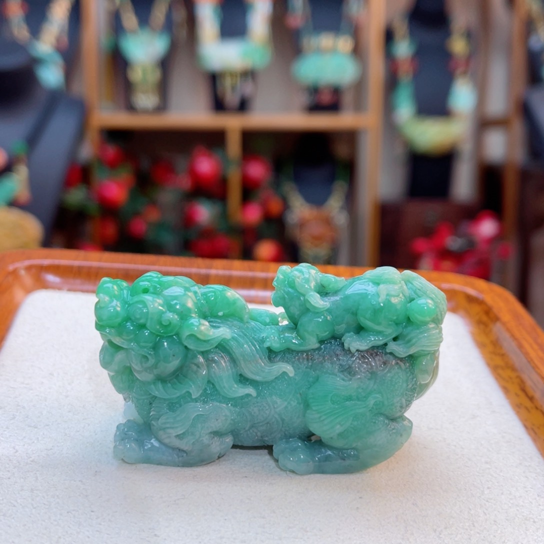 翡翠颈饰未镶嵌48小时鉴赏期