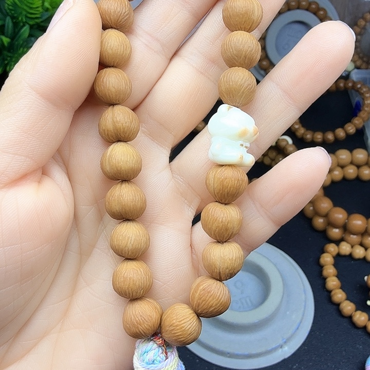 手串猴头核桃默*全品无暇小屁桃10