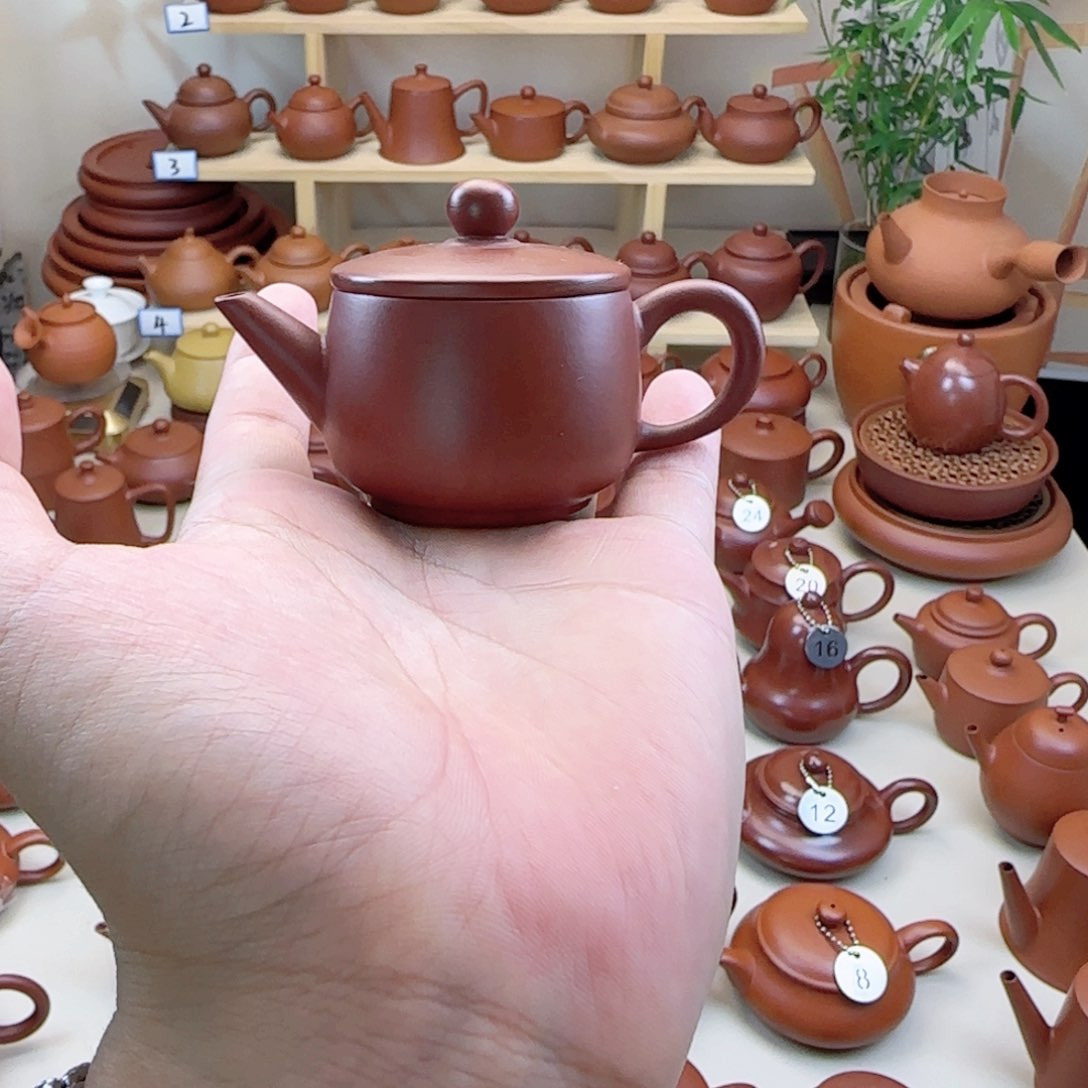 汉瓦朱泥壶50cc 迷你一杯壶
