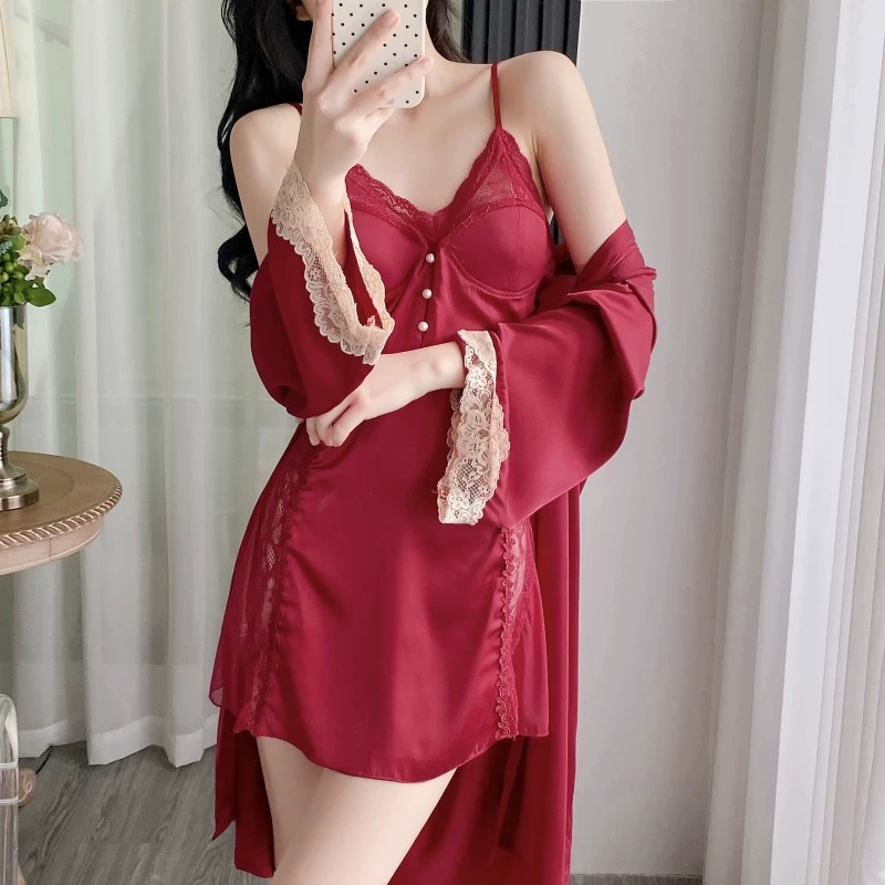 女薄款夏季性感睡裙白色吊带睡衣家居服蕾丝公主风白色露背