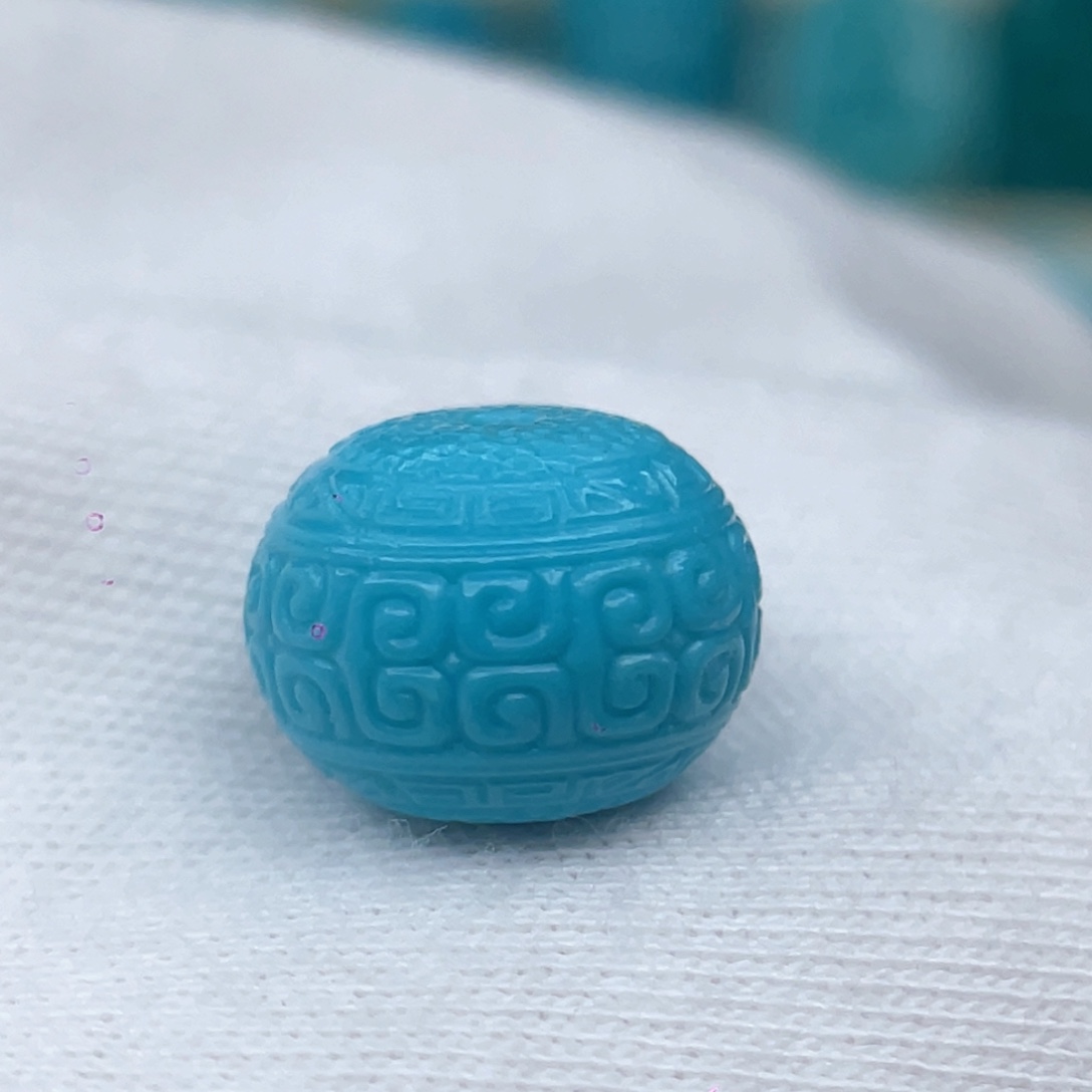 绿松石未镶嵌颈饰直径卡11.3-8.3