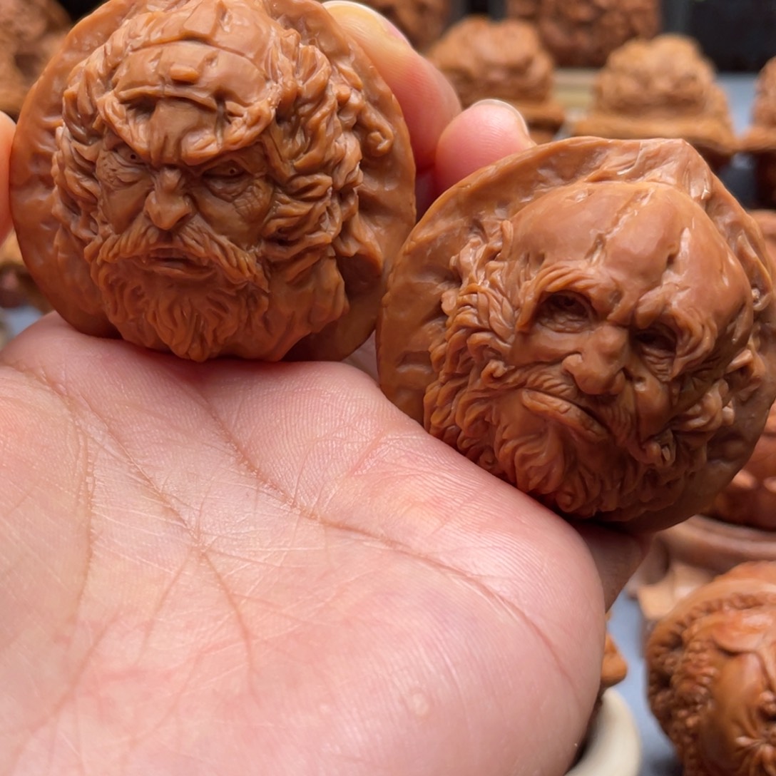 手串/手链核桃骑**圣佛道双修核桃雕刻