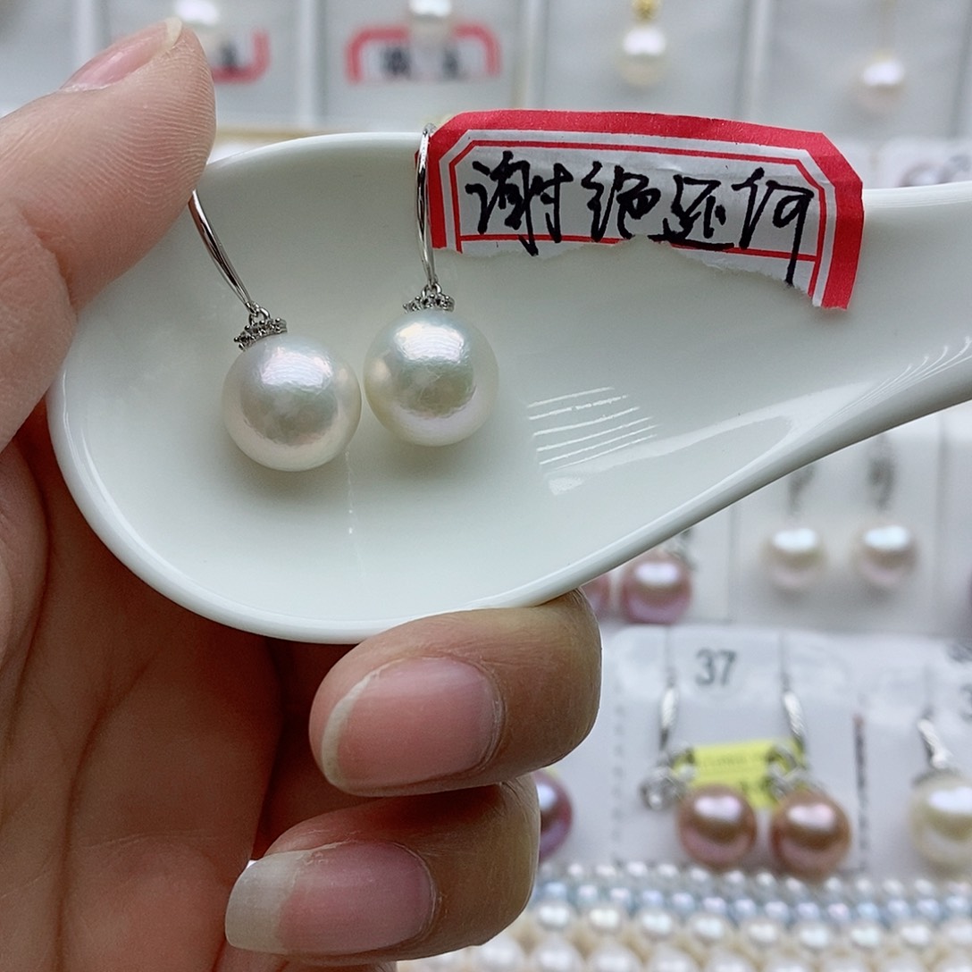 淡水珍珠银S925镶嵌吊坠(赠链)
