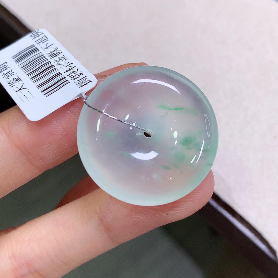 翡翠未镶嵌颈饰26.6-6.2高冰飘阳绿