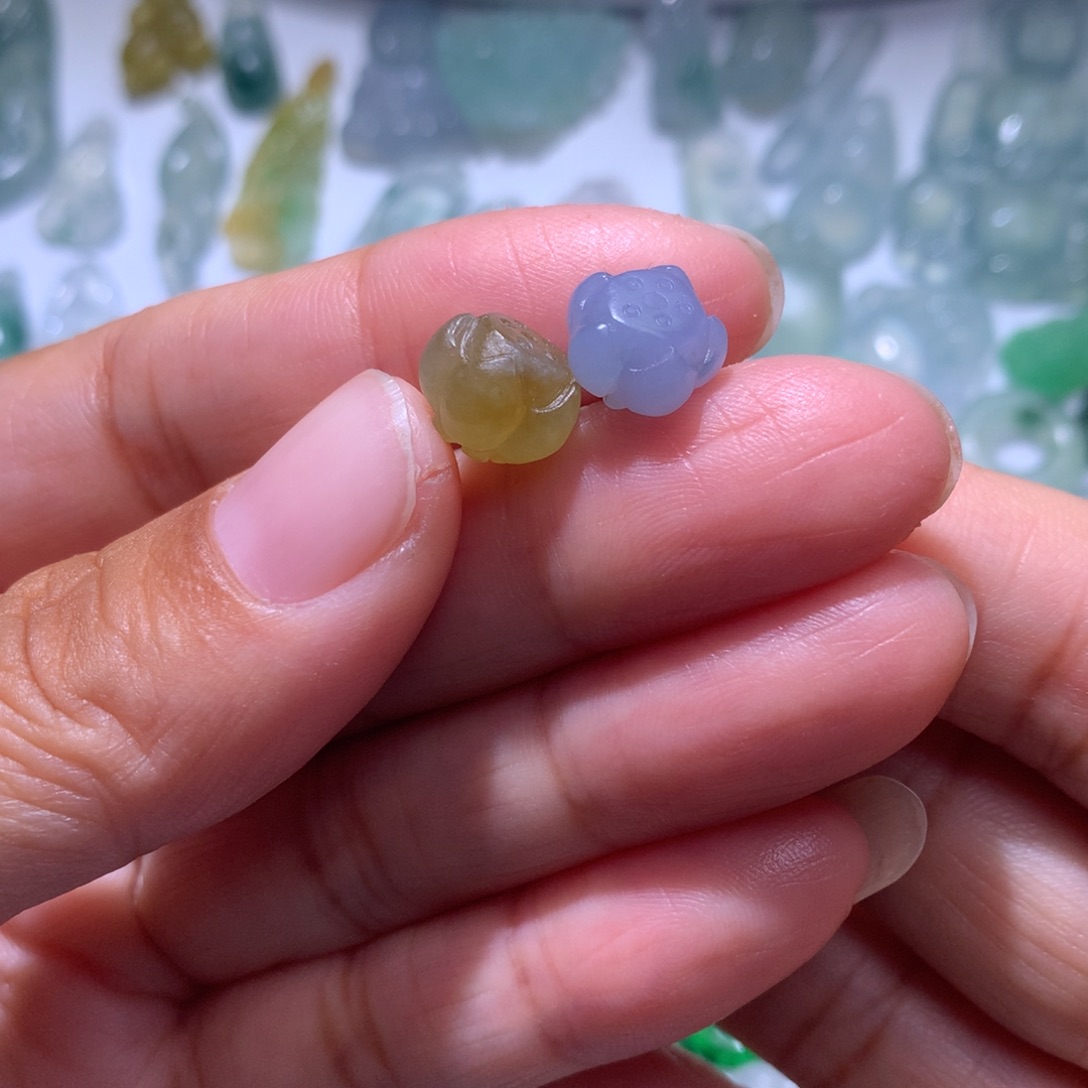 *****定制翡翠未镶嵌莲花珠