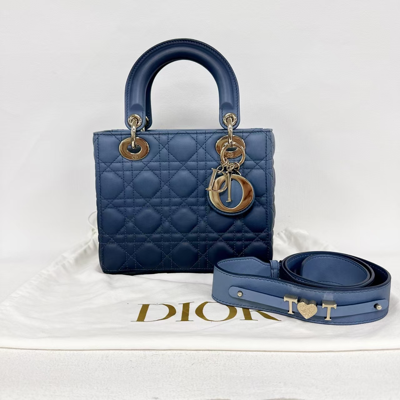 99新 DIOR/迪奥 四格戴妃 蓝色渐变 实物超级美～（0291）