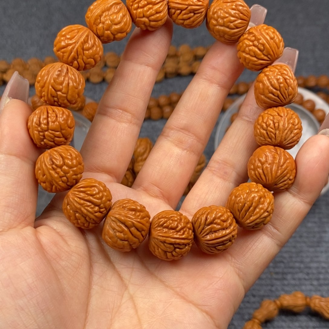 桃核手串2号野生红魔