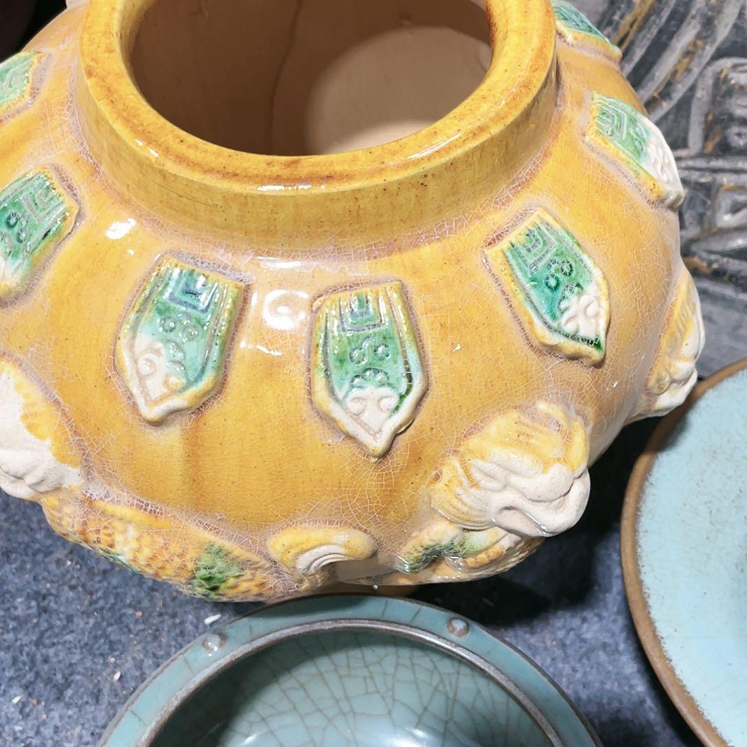 瓦当摆件摆件茶桌茶台陶瓷用****9