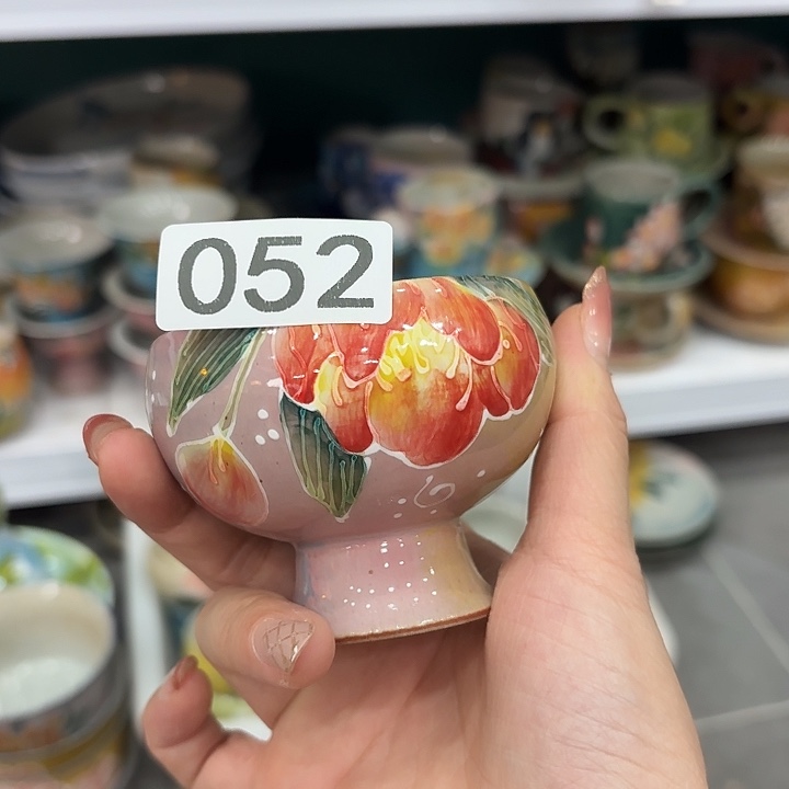 欢***颜杯景德镇釉下五彩手绘陶瓷