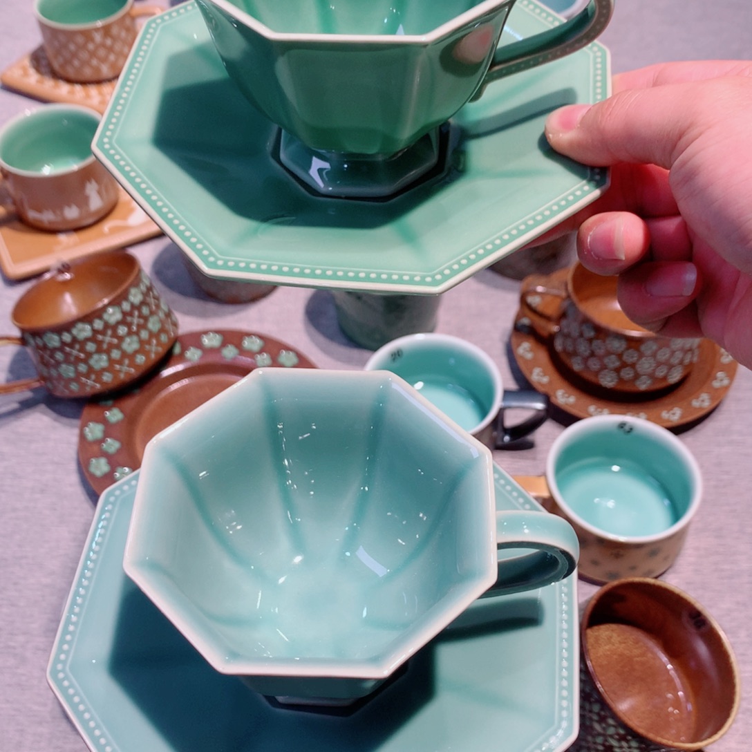 风***缘龙泉青瓷茶具两套