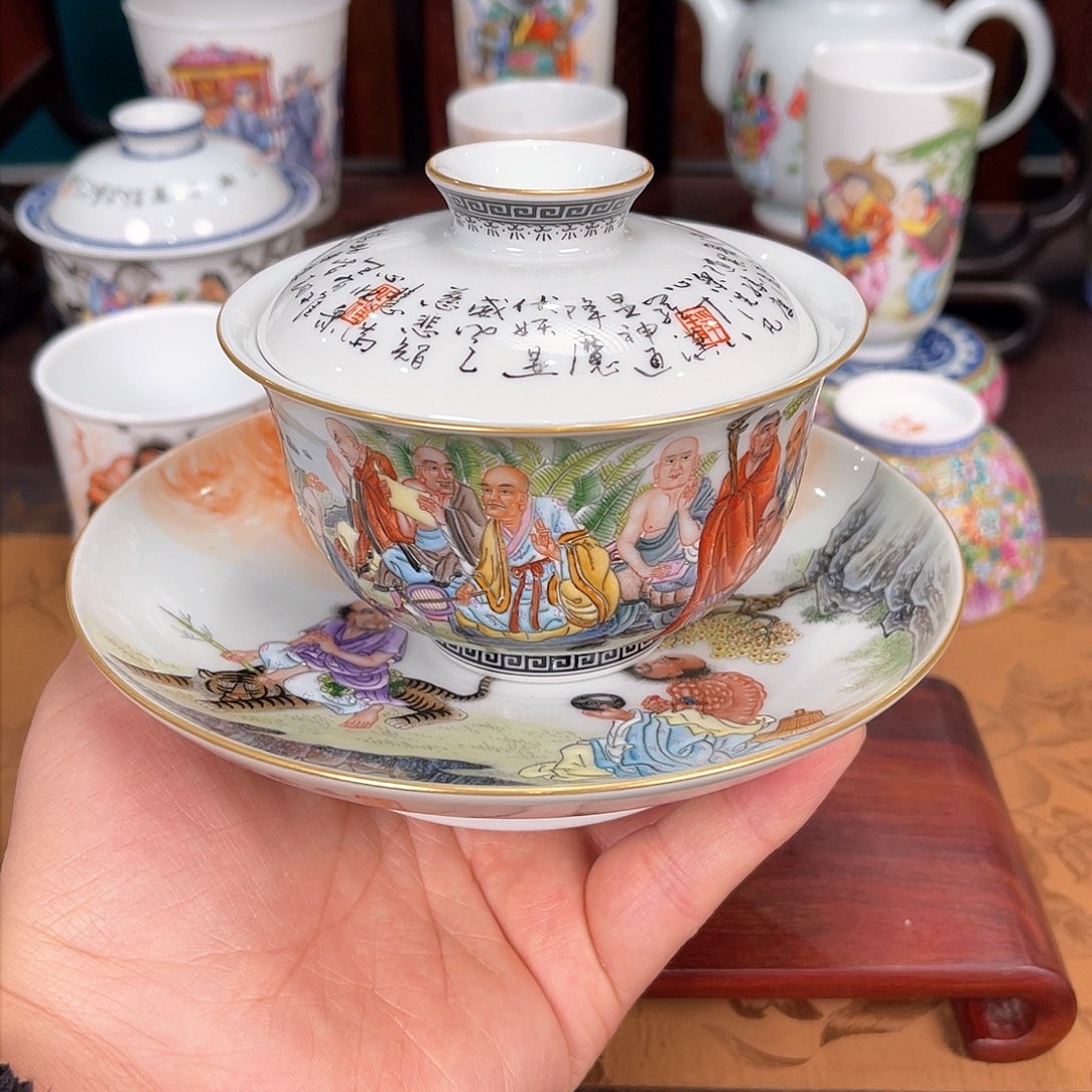 杯叶**龙景德镇瓷器全手工制作