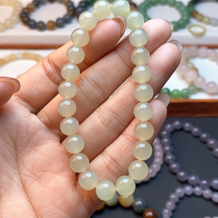 未镶嵌和田玉手链清*欢