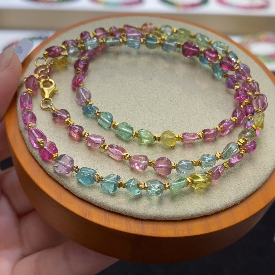 【闪购商品】碧玺手串未镶嵌玲***?两天看货期