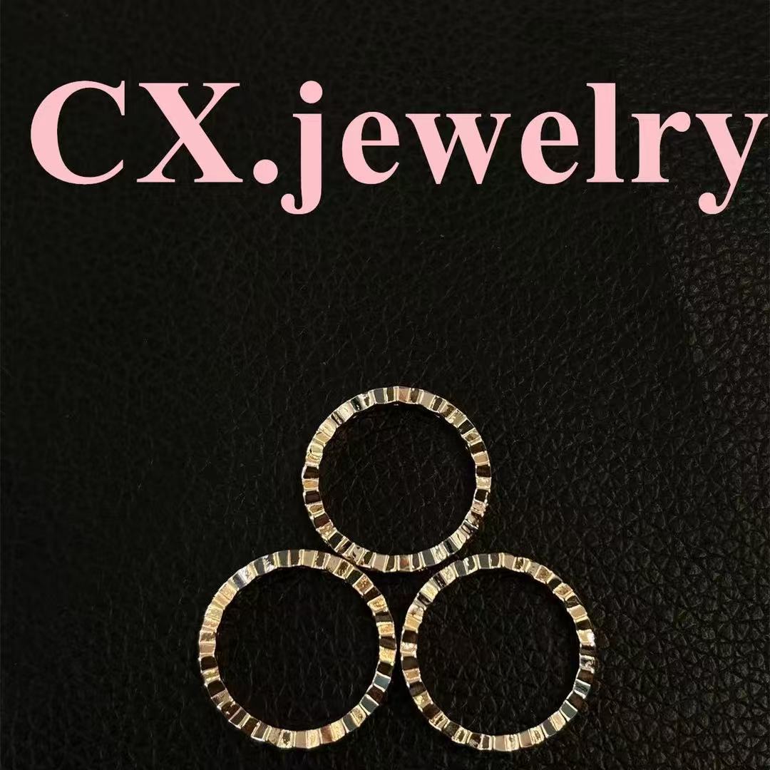 铜合金合成锆石戒指 三件套戒指 3035