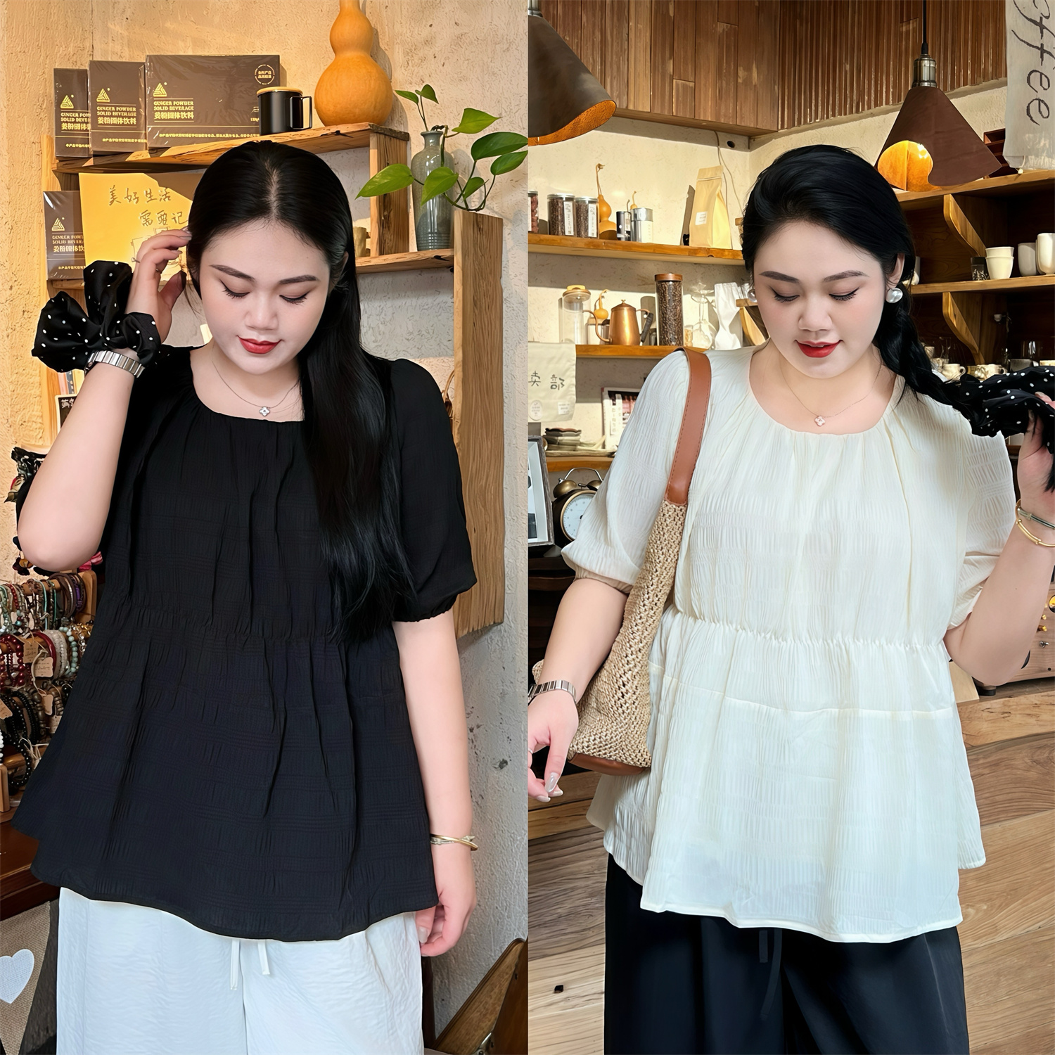 断码捡漏~杏雨信封 / 法式别致春风格小衫11060花契大码200斤胖mm