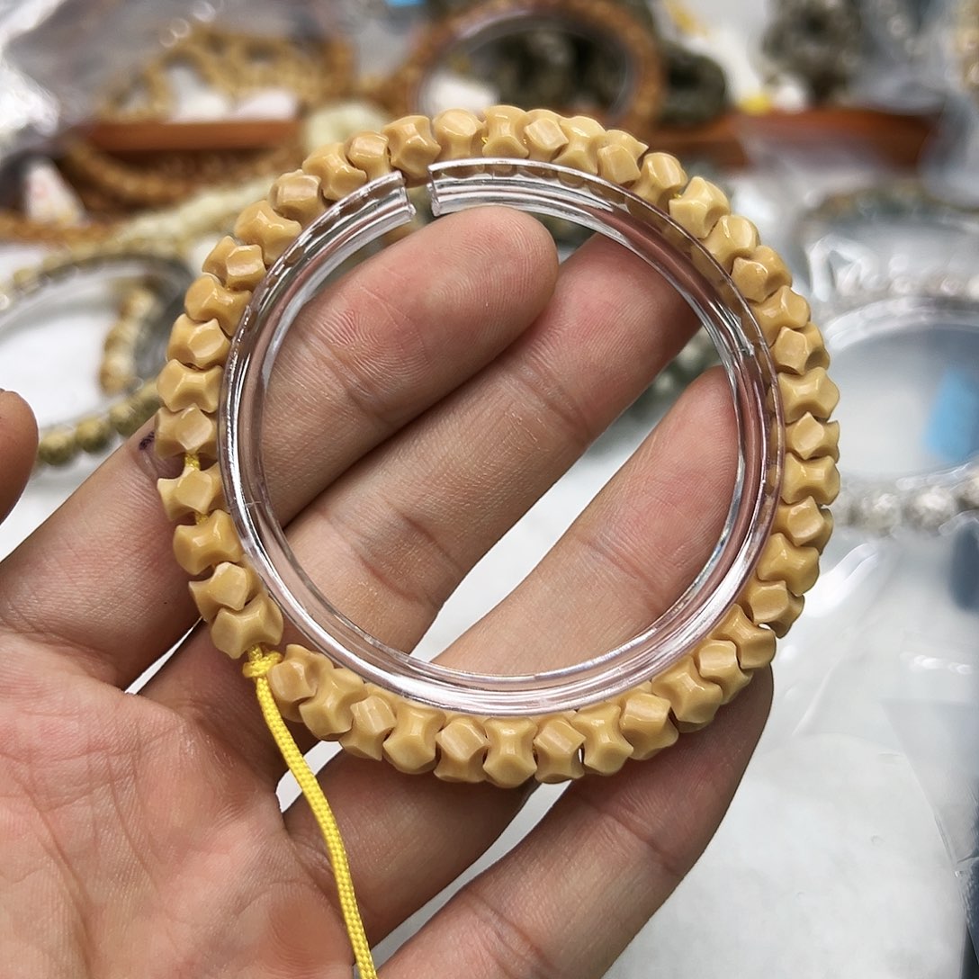 星月菩提手串100骑士糯冰龙脊梯田雕刻龙骨手持8