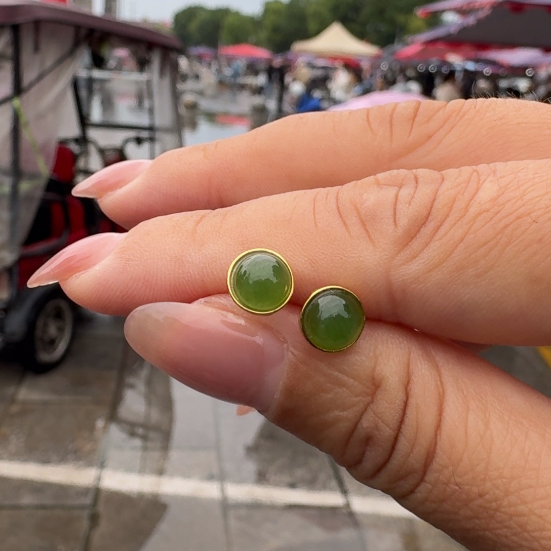 和田玉银S925镶嵌颈饰