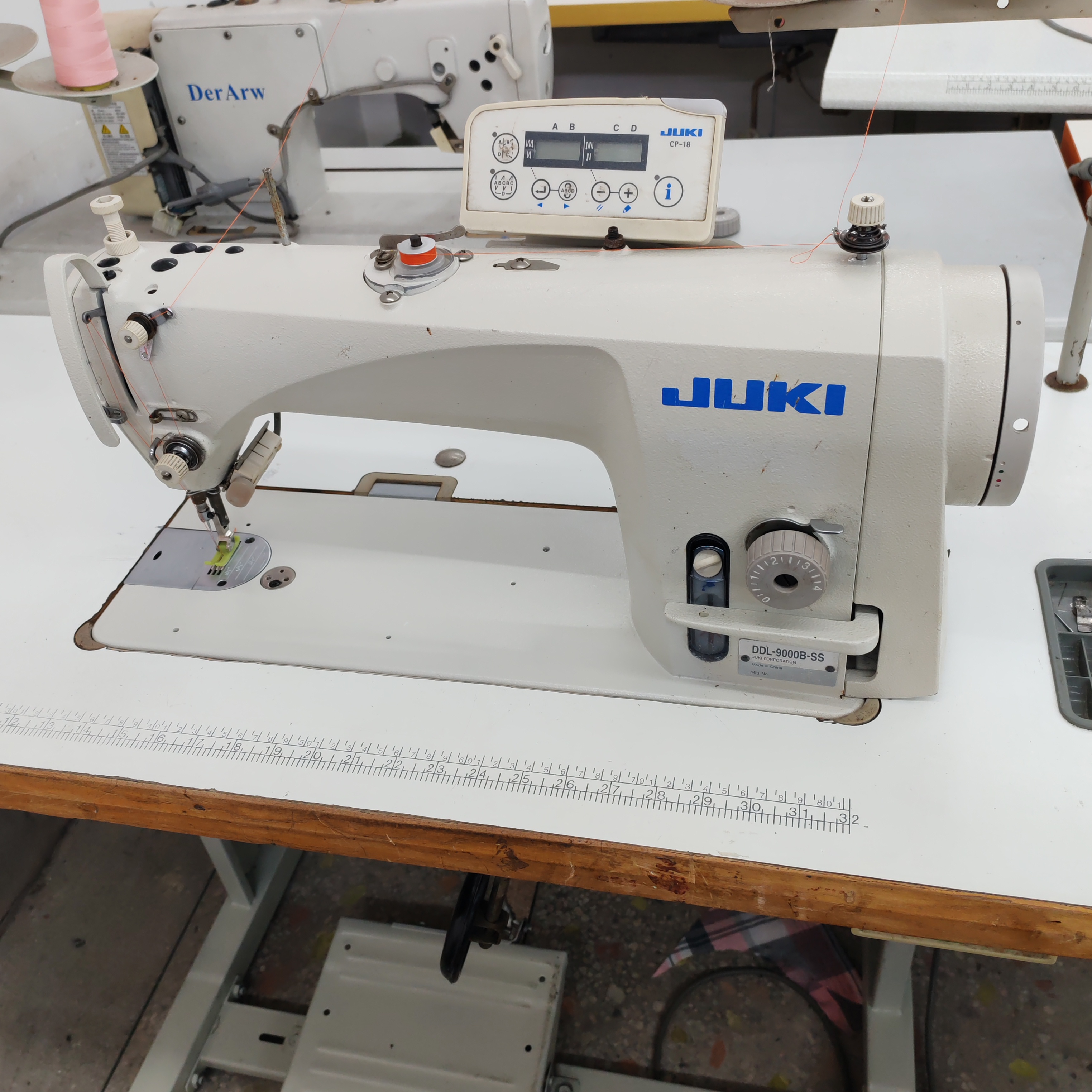 进口重机全自动电脑缝纫机自动倒针自动剪线厚薄通吃