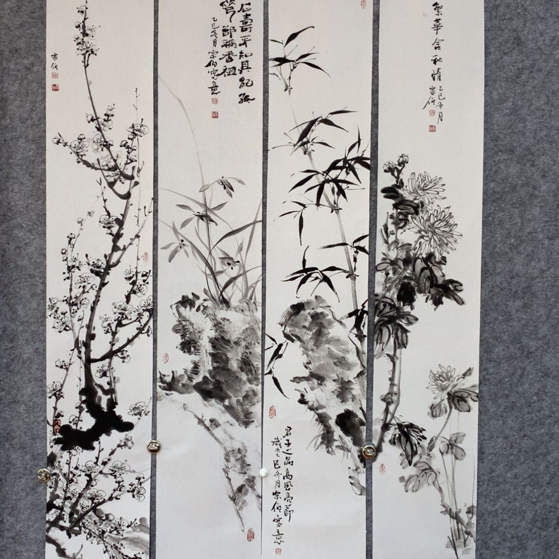 不***华国画花鸟作品写意