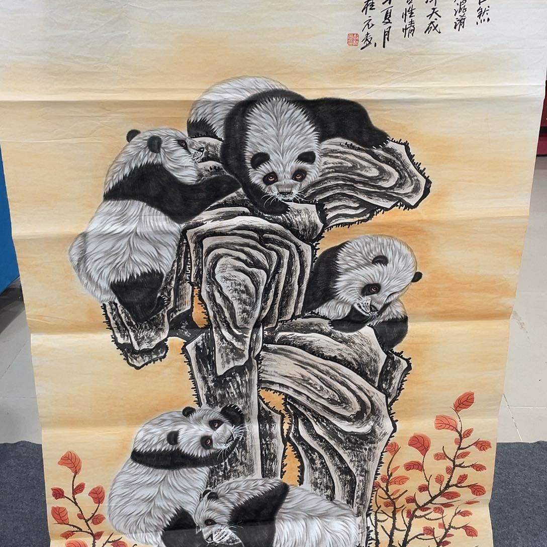 国画今天上午国画作品展示