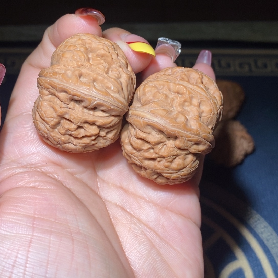 吊坠文玩核桃43尺全品平谷元宝