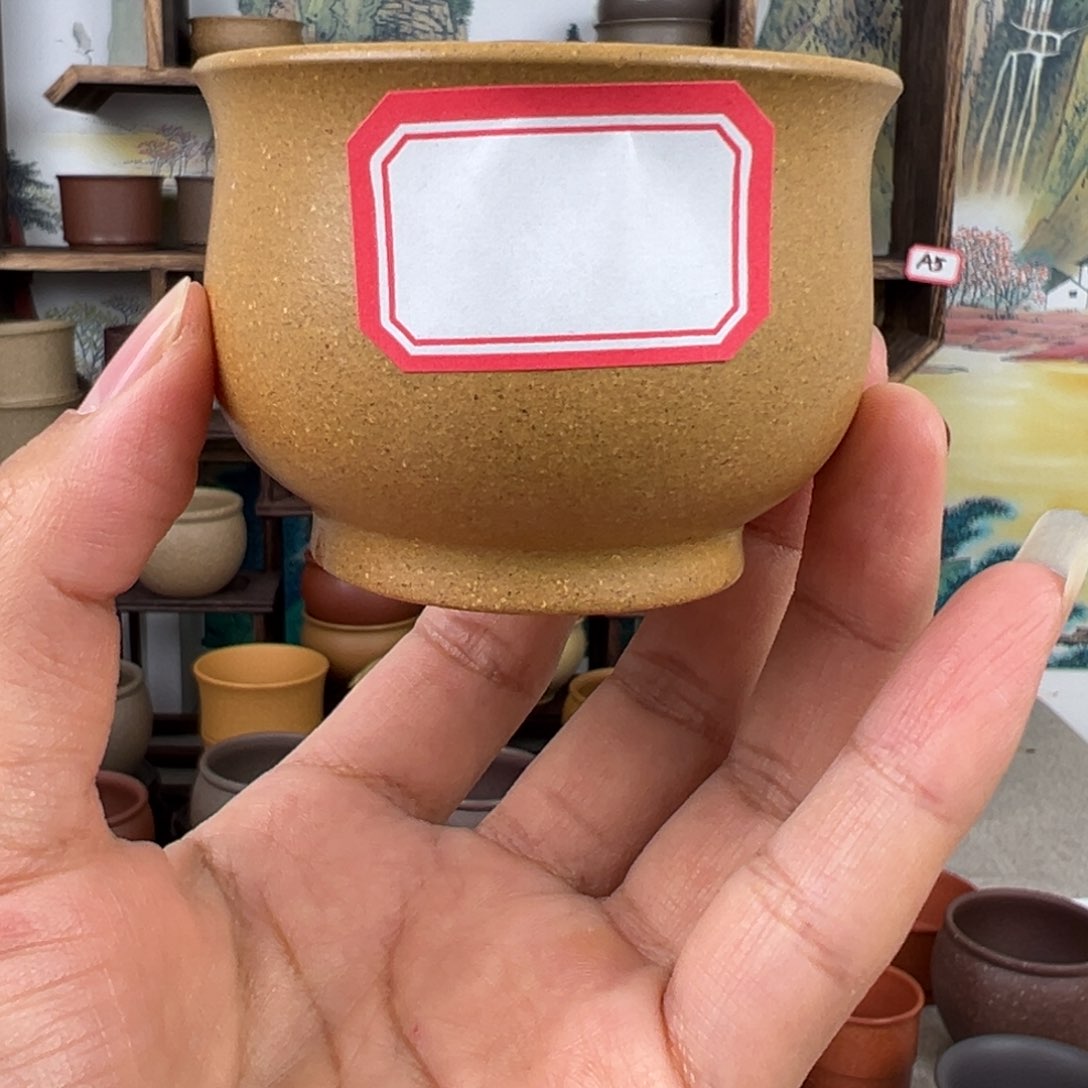 紫砂茶杯拙器甄选，纯原本矿。