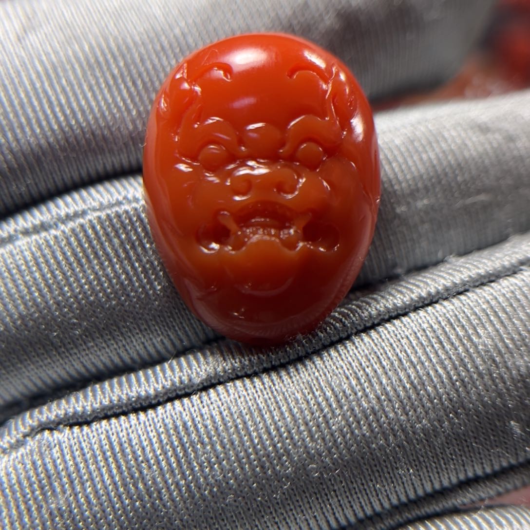 南红玛瑙东山大水沟满色肉柿子红背云未镶嵌