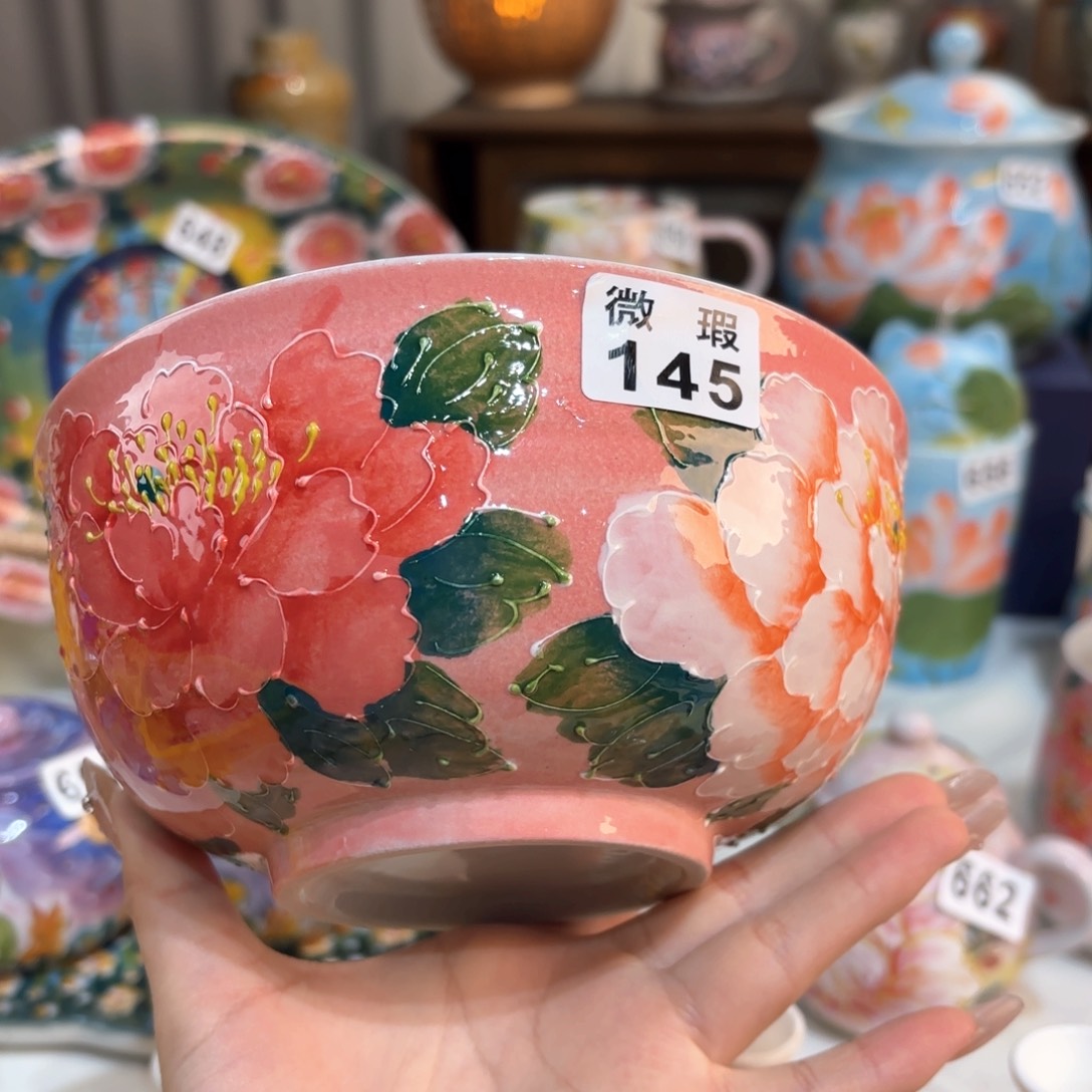 景德镇手绘高温釉下彩陶瓷茶具