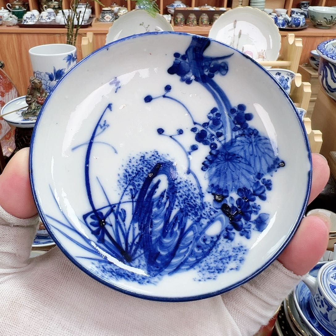 柴窑茶具茶壶茶杯小盘子