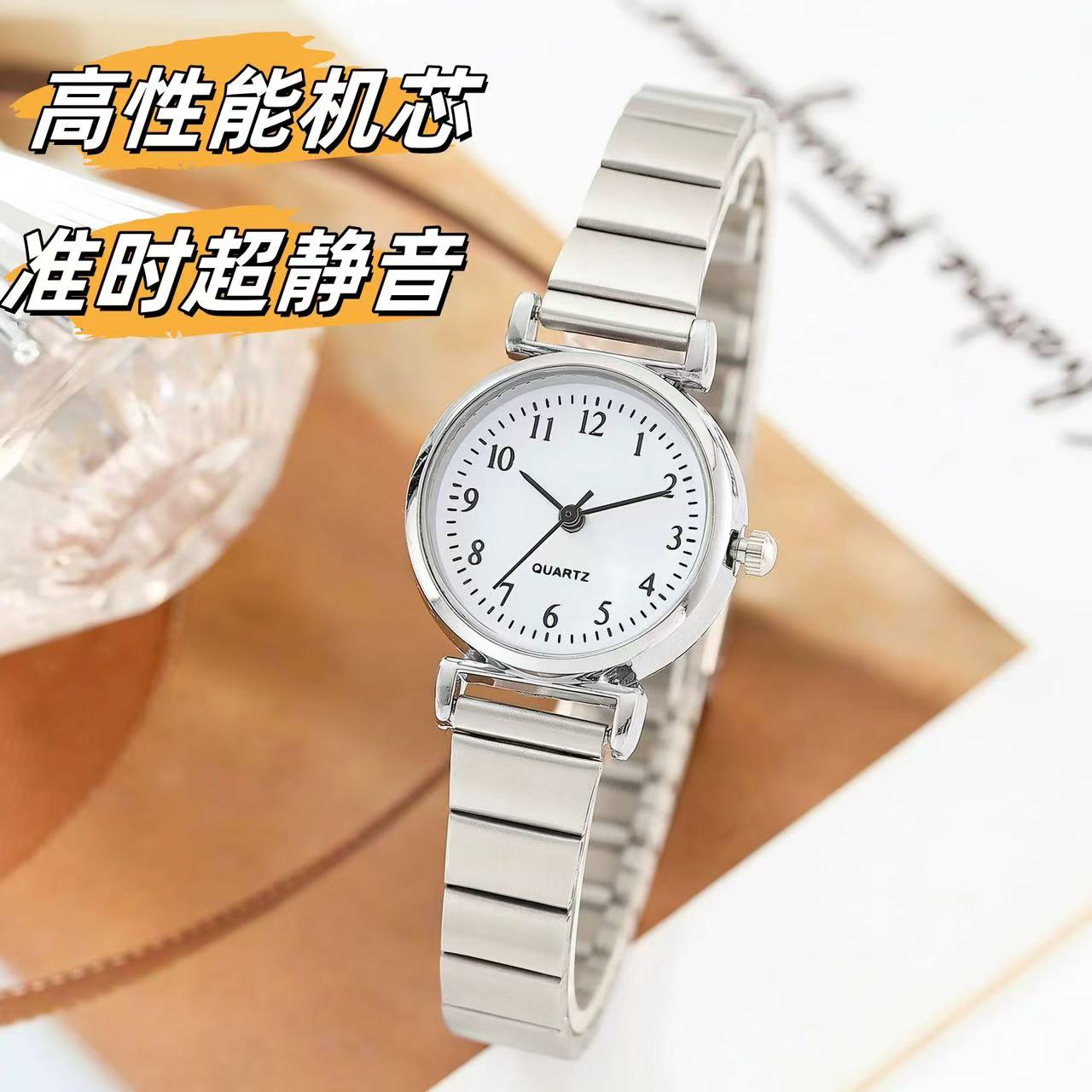 高颜值淑女风小众复古小表盘百搭韩版简约女学生ins风手表超静音