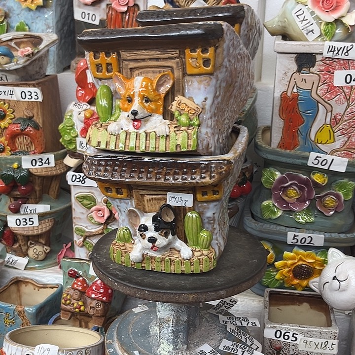 粗陶材质多肉花盆