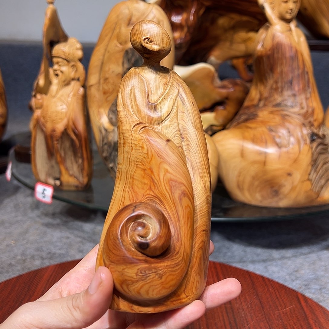 柏木崖柏木手把件摆件