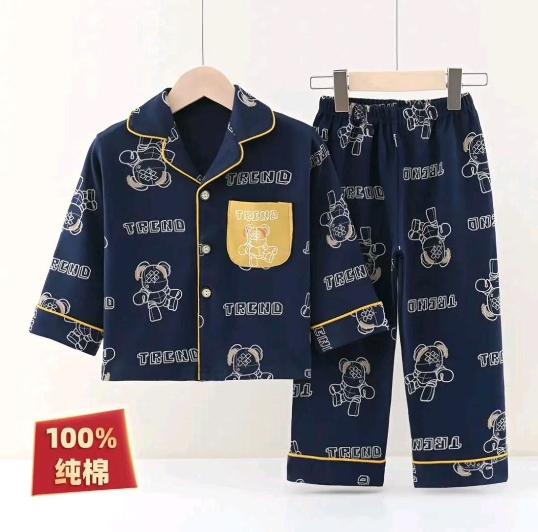 儿童纯棉秋冬款家居服