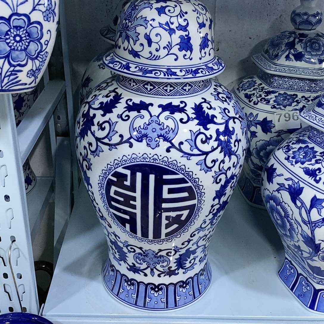 【闪购商品】摆件月**手将军罐瓷器…………………………