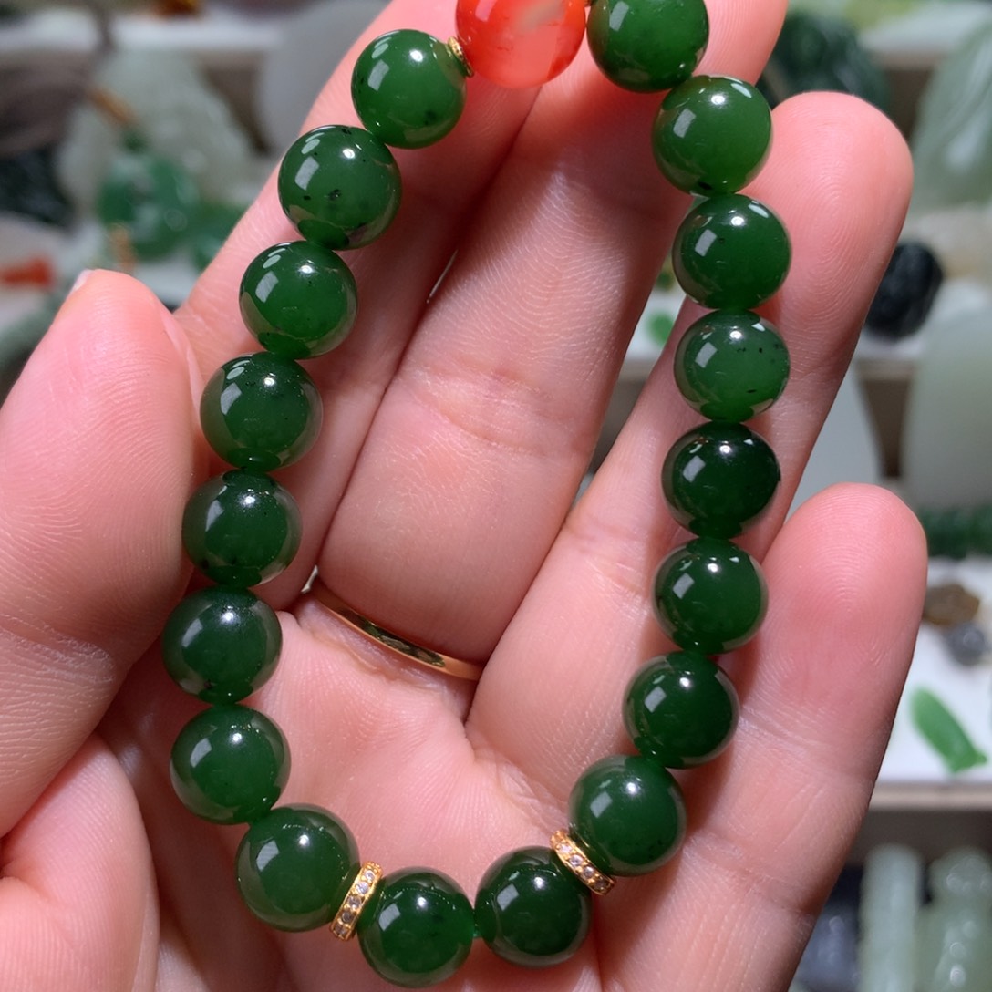 未镶嵌手串和田玉辉****砖