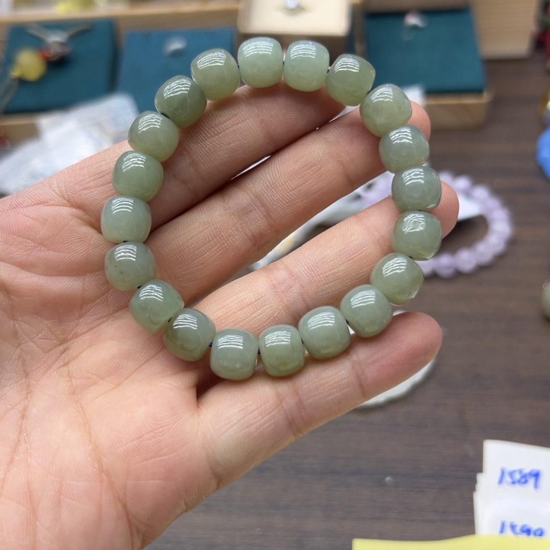 和田玉未镶嵌手链1532