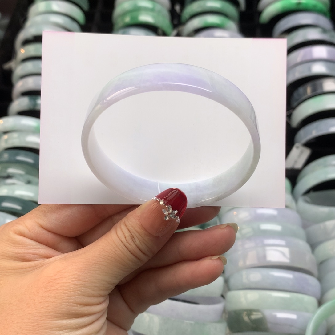 翡翠手镯未镶嵌方镯58+