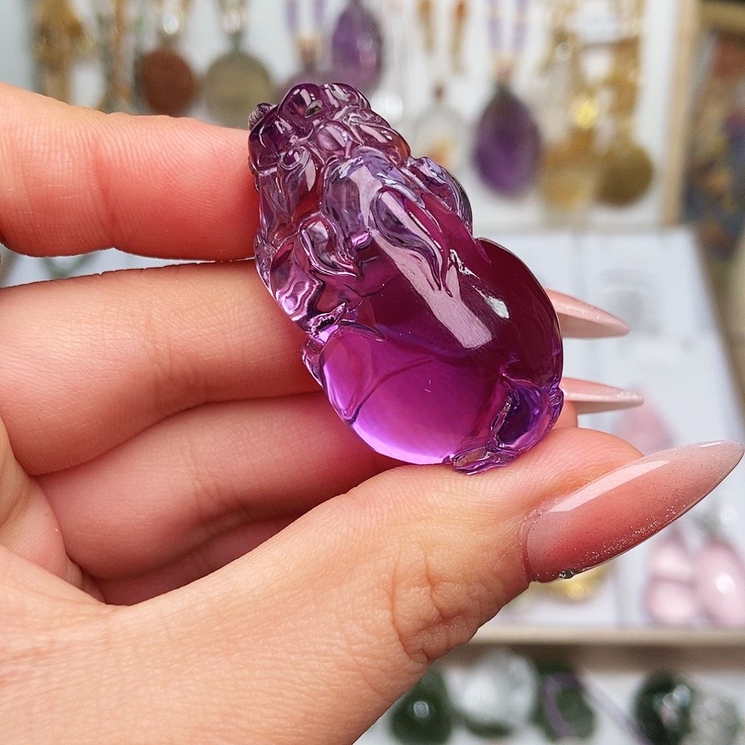 水晶未镶嵌吊坠(赠链)