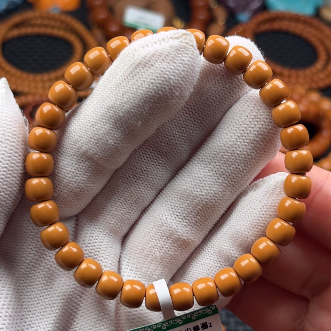 天***福吊坠橄榄核7.0mm橄榄核尖极限弧单圈