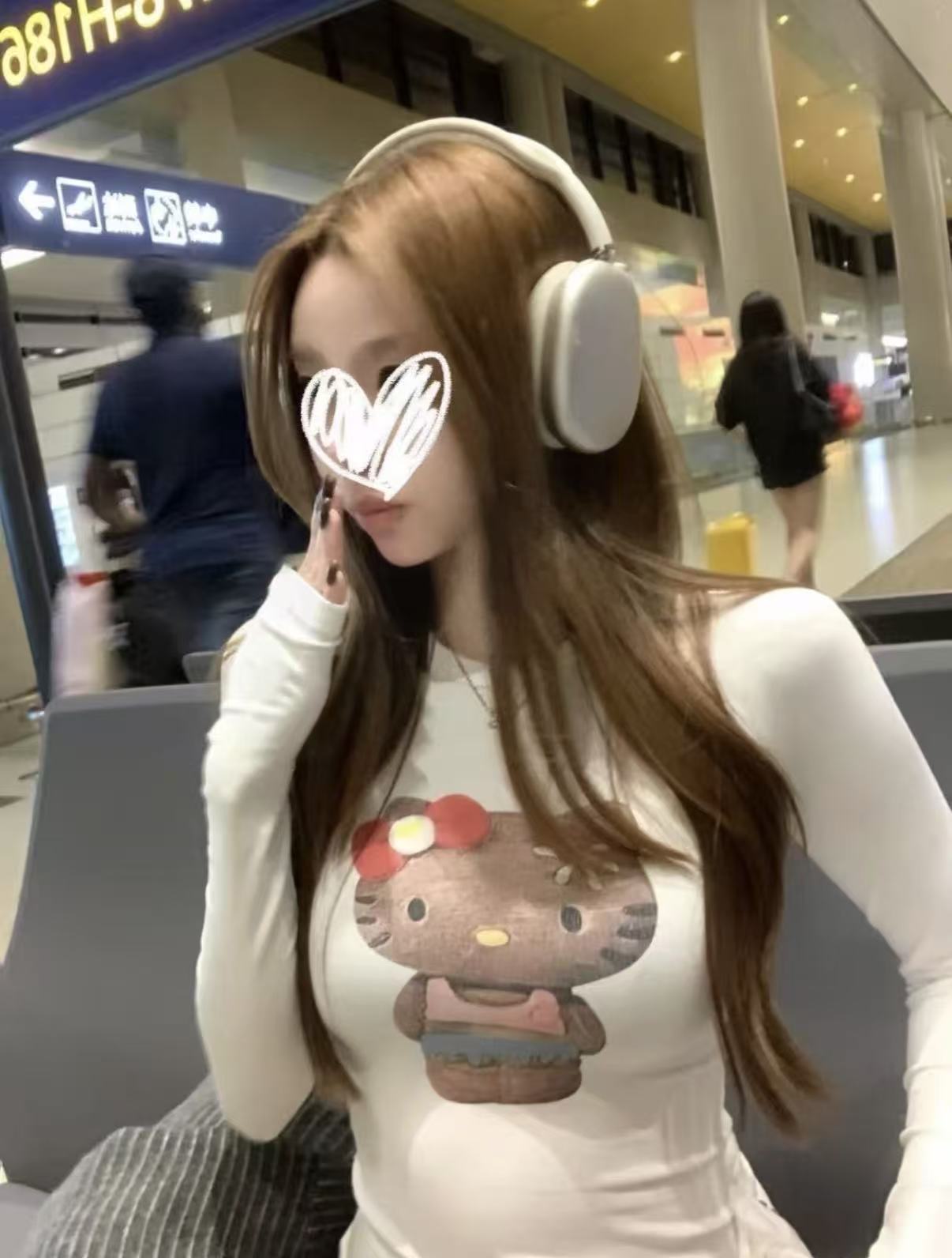 黑皮kitty长袖打底
