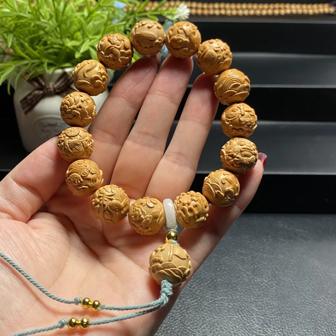 【蟾仙1.5】猴头核桃手工雕刻蛤蟆仙人金蟾精品文玩手串全品无瑕629
