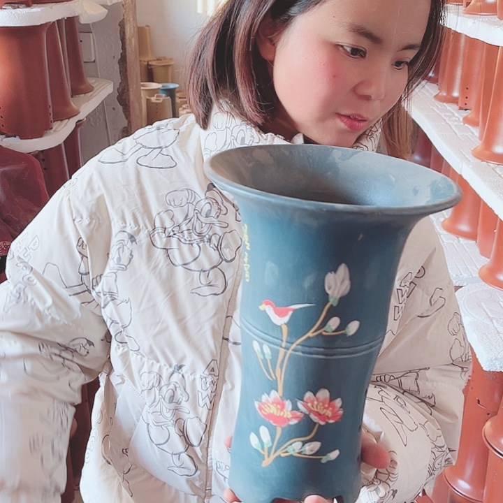 宜兴紫砂精品花盆 